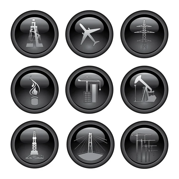 Industry icons — Stock Vector