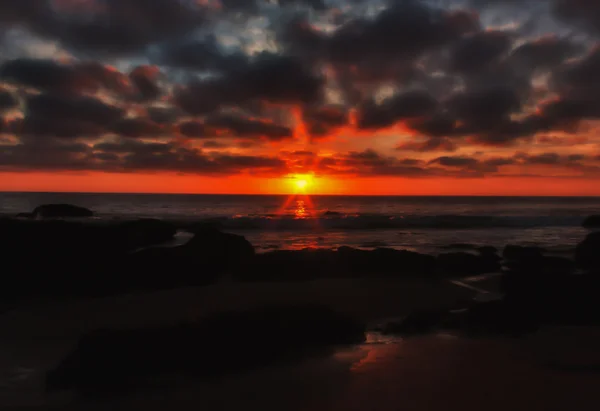 Pacyfiku zachód słońca — Zdjęcie stockowe