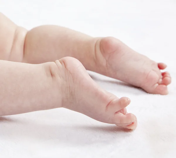 Stock image Newborn baby legs and little toes