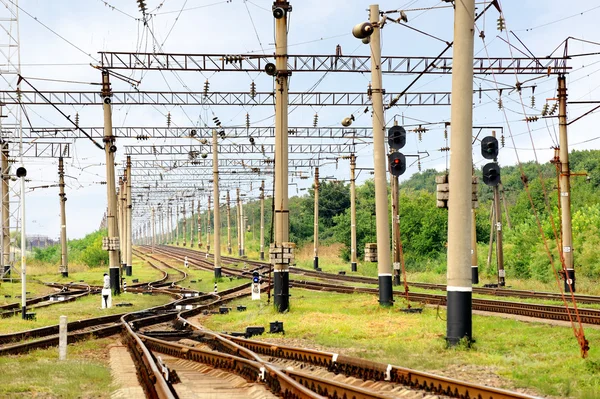 Infra-estrutura ferroviária — Fotografia de Stock