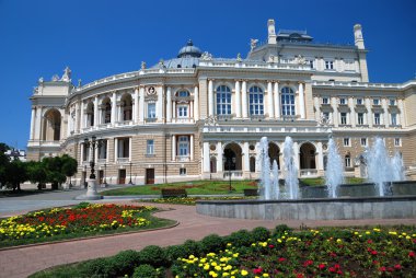 Opera house in Odessa clipart