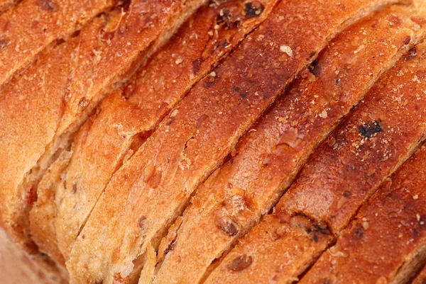Arka plan olarak dilimlenmiş ekmek — Stok fotoğraf