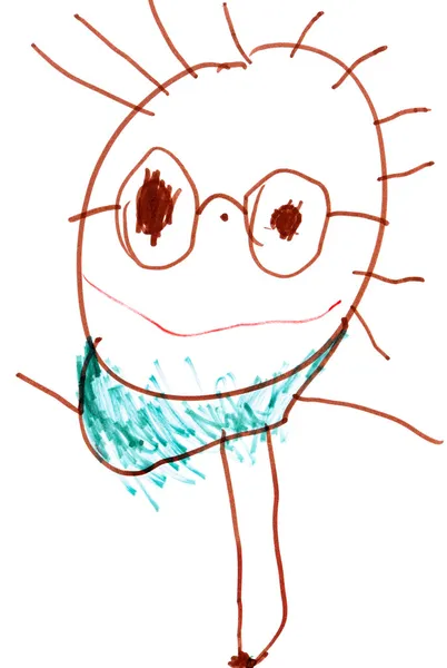 Grappige mok. Children's tekening. — Stockfoto