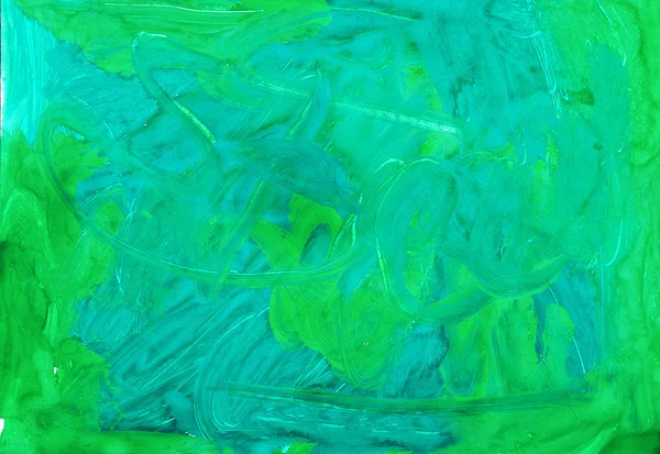 抽象的な緑の背景。水彩画 — ストック写真