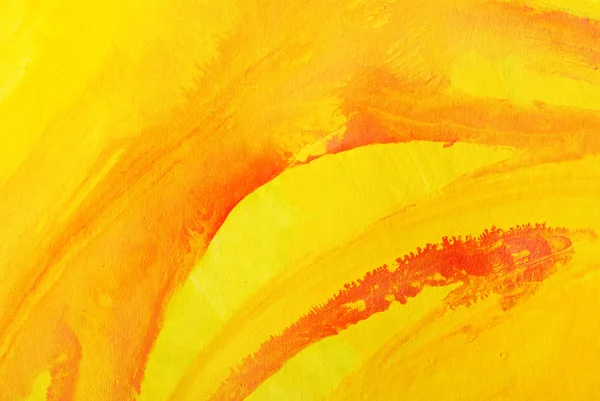 黄色の背景。水彩画 — ストック写真