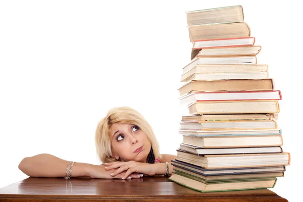 Student overworked — Stock Photo, Image