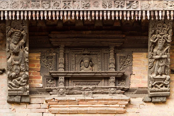 ヒンズー教の寺院の彫刻の詳細 — ストック写真