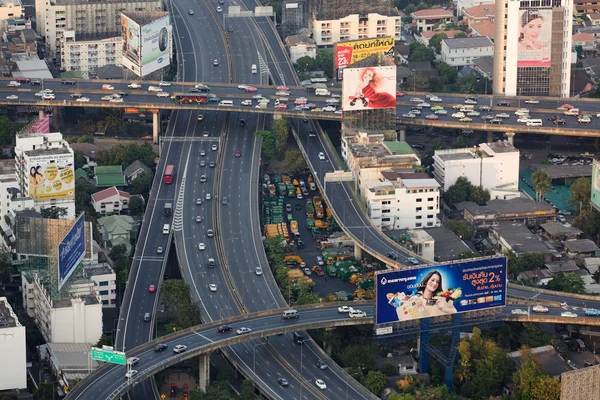 Bangkok vägtrafik — Stockfoto
