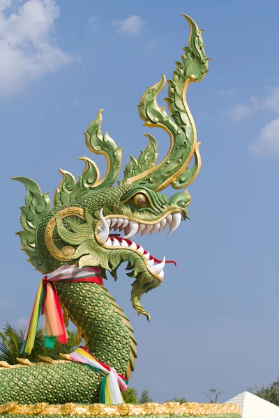 Escultura Dragón Verde — Foto de Stock