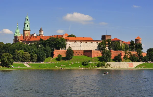 stock image Royal Wawel Castle in Cracow Poland - River Wisla