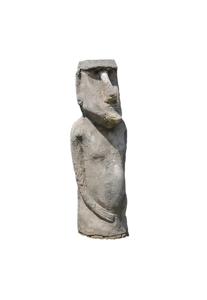 Estatua Moai - Isla de Pascua - fondo blanco —  Fotos de Stock