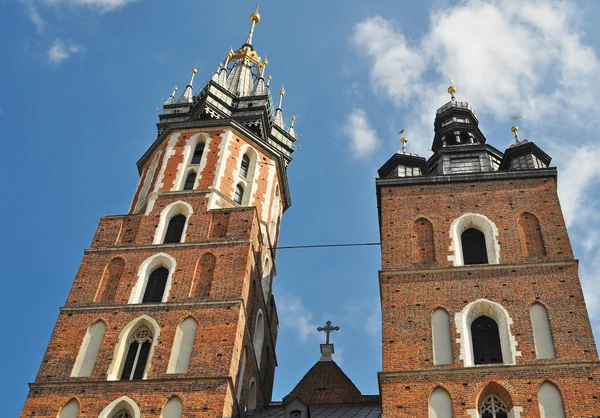 stock image The basilica of the Virgin Mary in Cracow - Poland