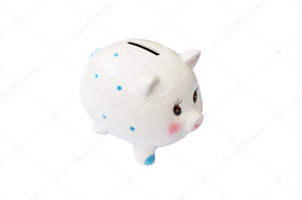 Piggy Bank - white background