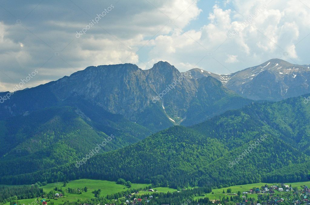 Tatra mountains Giewont - Zakopane Poland — Stock Photo © marcincompl ...