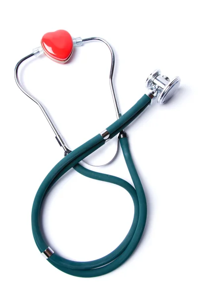 Kalp ve stetoskop — Stok fotoğraf