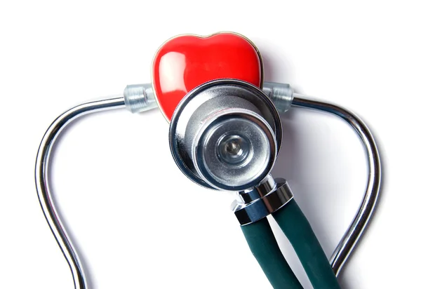 Srdce & stetoskop — Stock fotografie