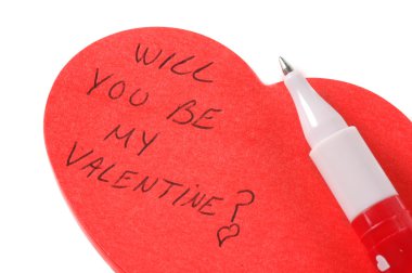 Will you be my Valentine? clipart