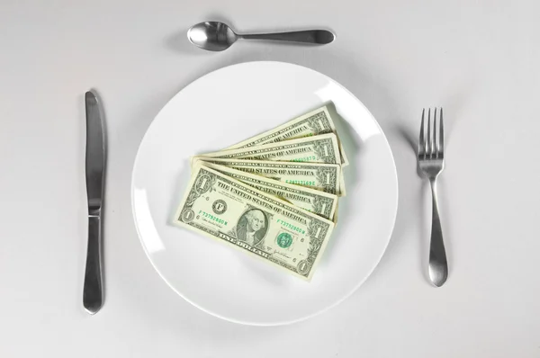 Hongerig voor geld — Stockfoto