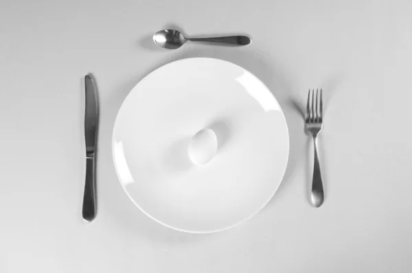 Λευκή πινακίδα και διατροφή — Φωτογραφία Αρχείου