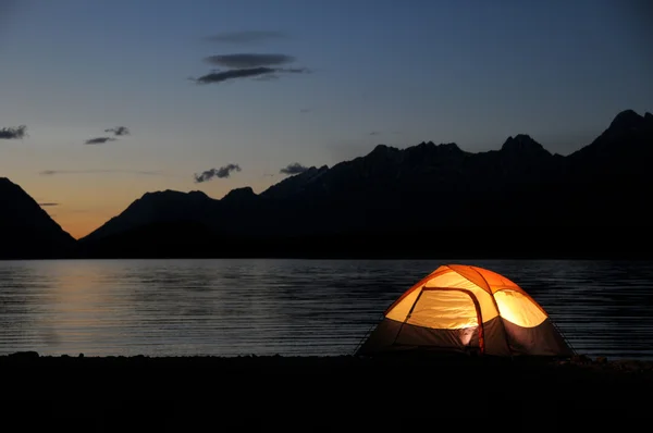 Świeci namiot — Zdjęcie stockowe