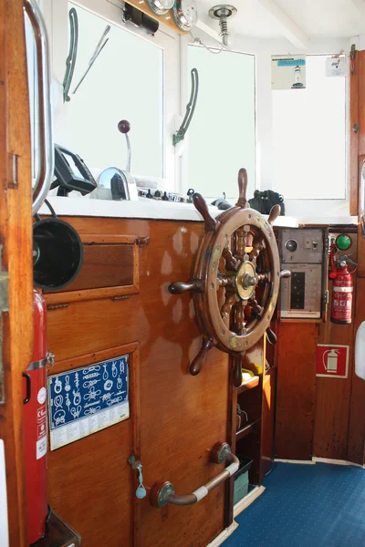 stock image Yacht steering wheel