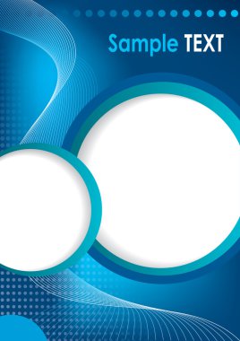 Vector business brochure, flyer template clipart