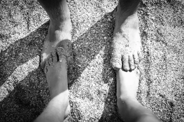 2 Paar Füße — Stockfoto