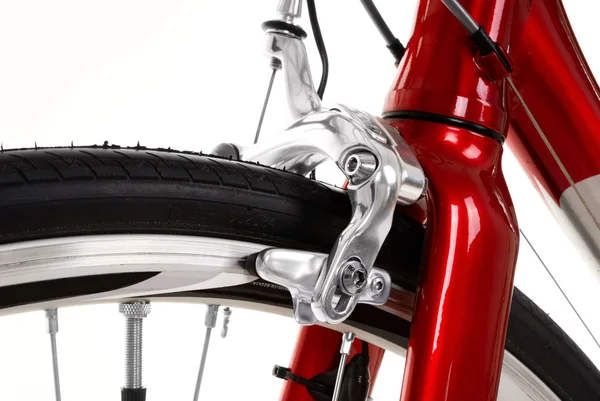 Тормоз гоночного дорожного велосипеда — стоковое фото