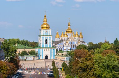 St. Michael's Golden-Domed Monastery. Kiev, Ukraine clipart