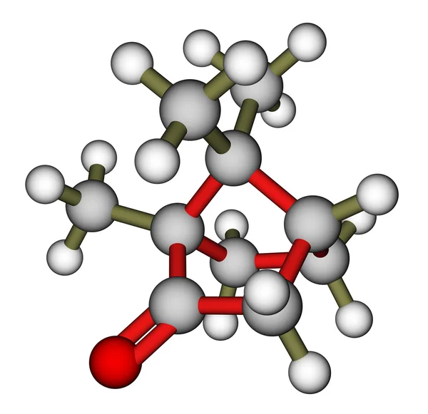 Kafur 3d moleküler model — Stok fotoğraf