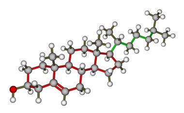 Cholesterol molecule clipart