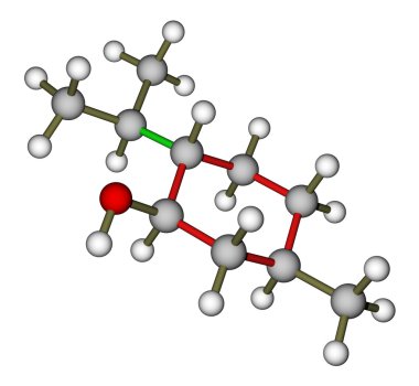 The molecule of menthol clipart