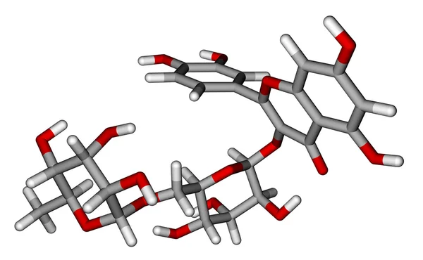 Rutin sticks molekulares Modell — Stockfoto