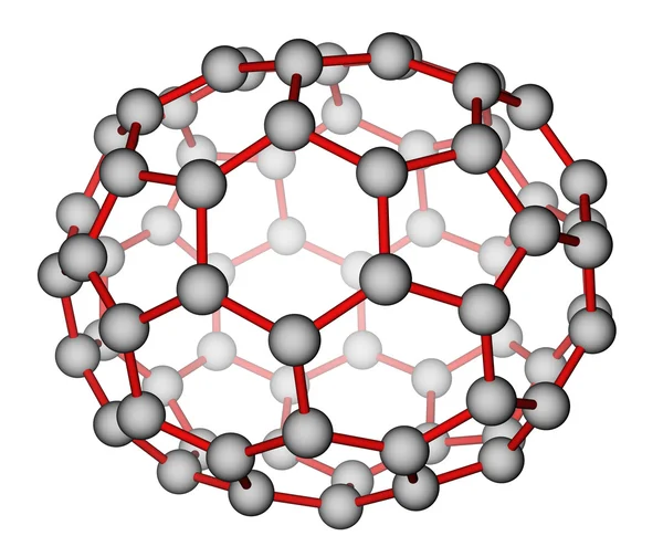 Molekulární struktura fullerenů c70 — Stock fotografie