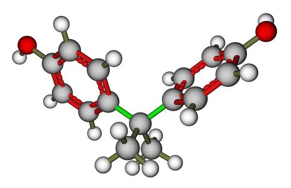Bisphénol A structure moléculaire — Photo