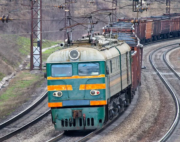 Zware kolen trein — Stockfoto