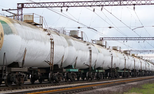Frozen tanks with liquefied gas — Stock Photo, Image