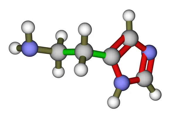 The molecule of histamine — Stock Photo, Image