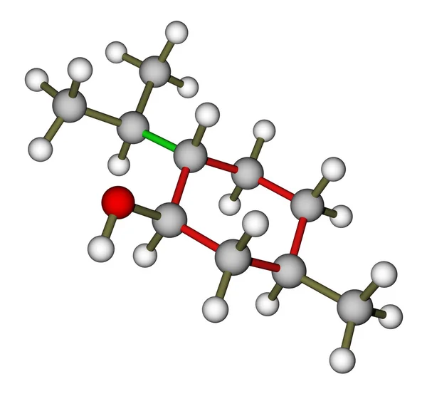 De molecule van menthol — Stockfoto