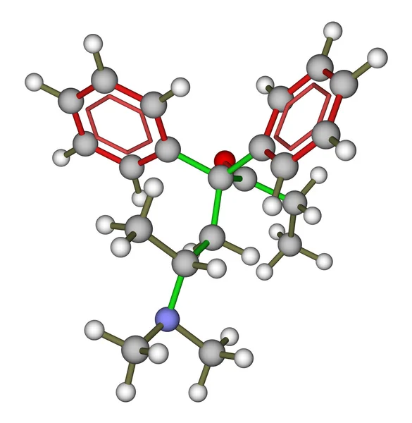 Molecule of methadone — Stock Photo, Image