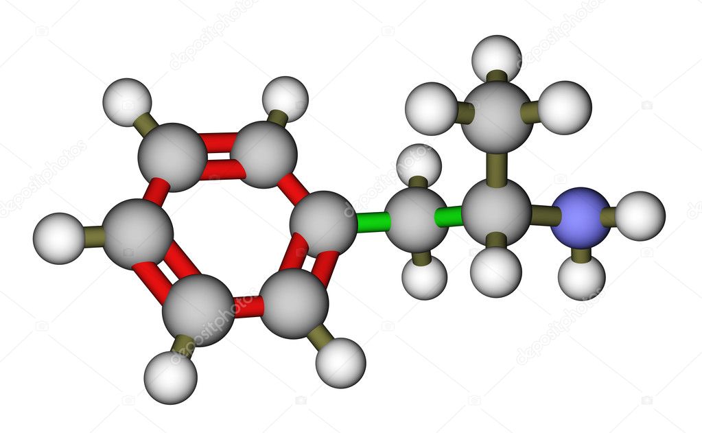 Molecular structure of amphetamine