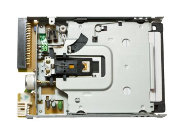 Floppy drive with disk inside clipart