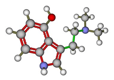 Psilocin, a hallucinogen found in mashrooms clipart