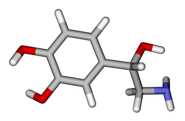 ノルエピネフリンの棒の分子モデル — ストック写真