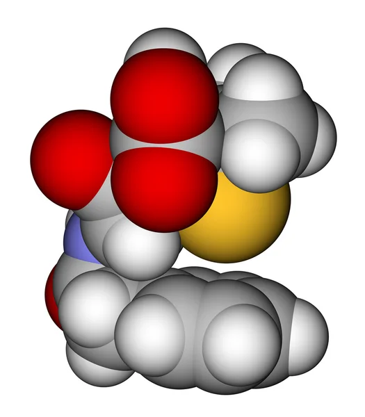 Modelo molecular de llenado de espacio de penicilina G — Foto de Stock
