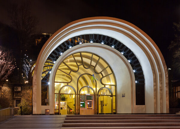 Entrance to Kiev funicular