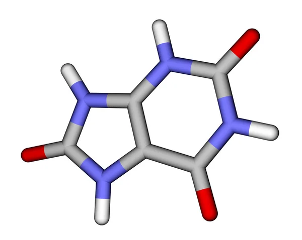 Acido urico bastoncini modello molecolare — Foto Stock