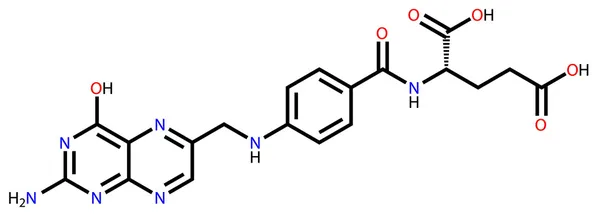 葉酸酸の構造式 — ストックベクタ