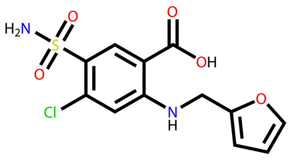 Furosemide structural formula