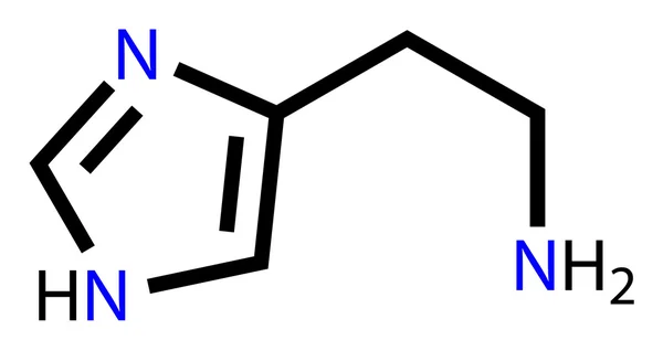 Fórmula estructural de histamina — Vector de stock